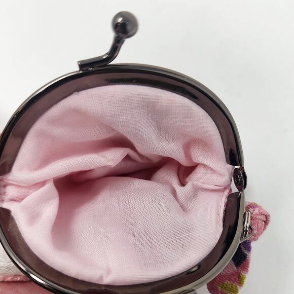 Hello Kitty Mini Coin Purse Sanrio Traditional Japanese Plush Kiss-lock Clasp - Picture 6 of 6